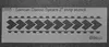 ibicci Samoan Classic Spears 2" Strip Stencil